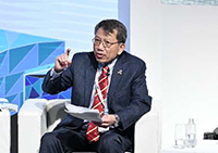 Vice-Chancellor Prof. Rocky Tuan delivers a speech at the Summit